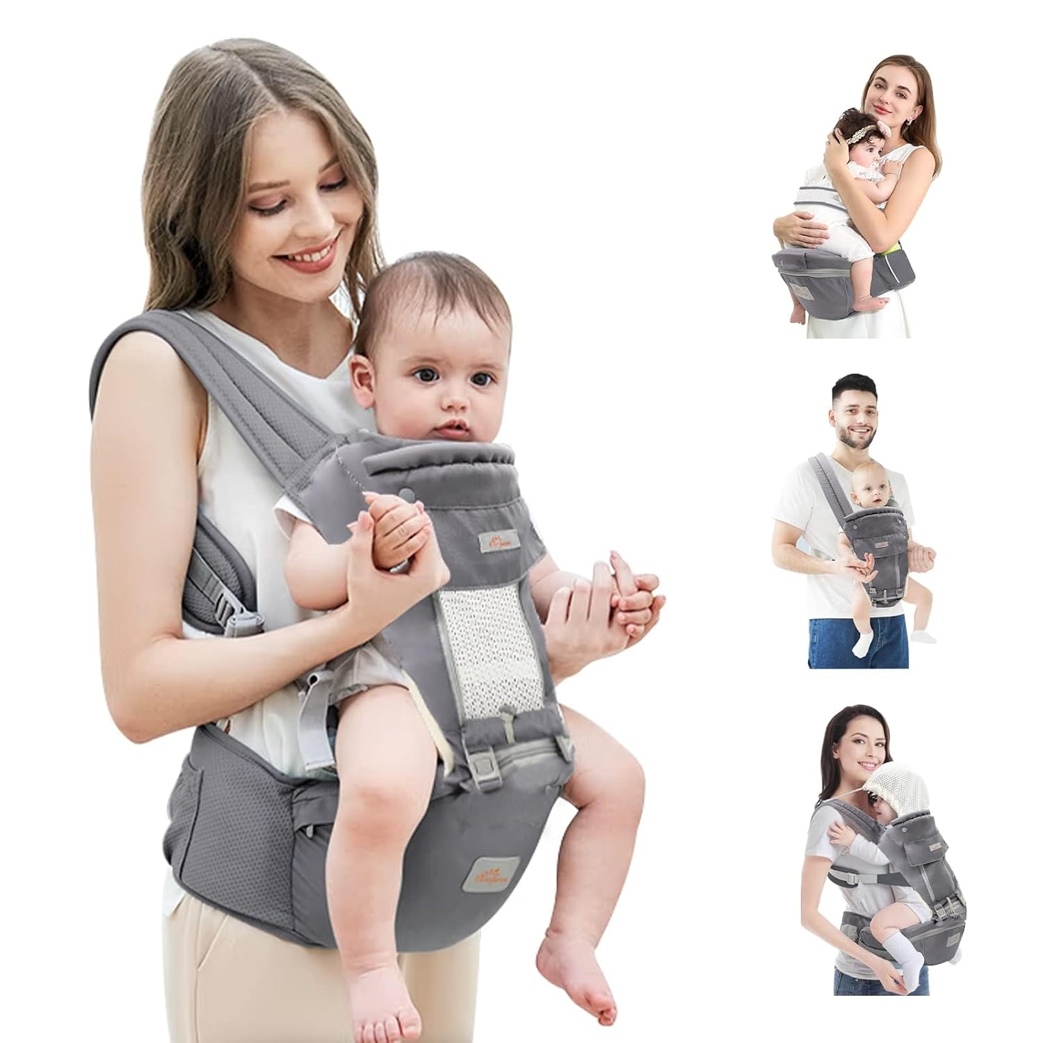 Baby Carrier with Hip Seat