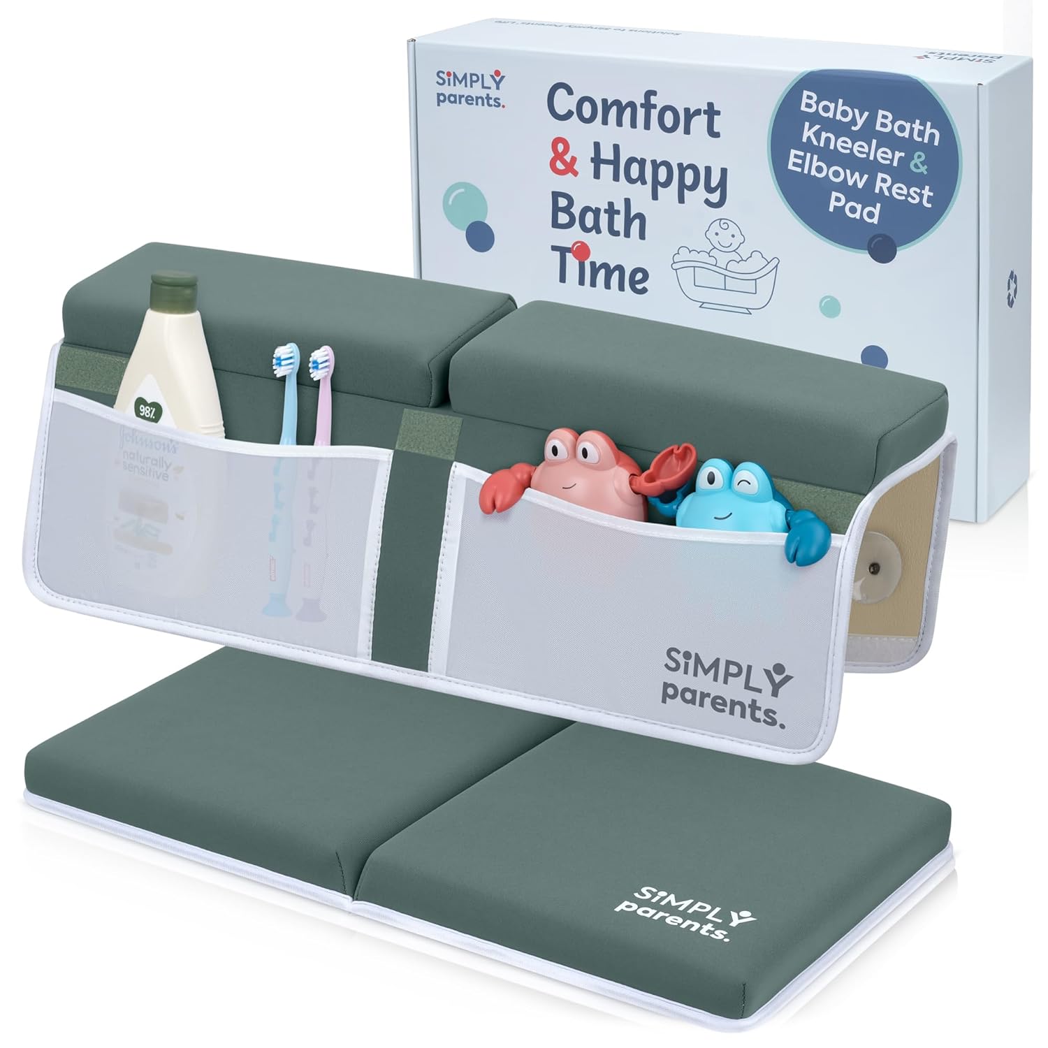 Baby Bath Kneeler and Elbow Rest Pad Set