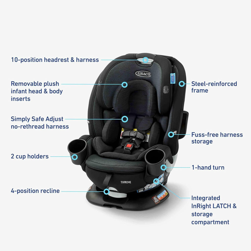 Turn2Me 3-in-1 Rotating Convertible Car Seat
